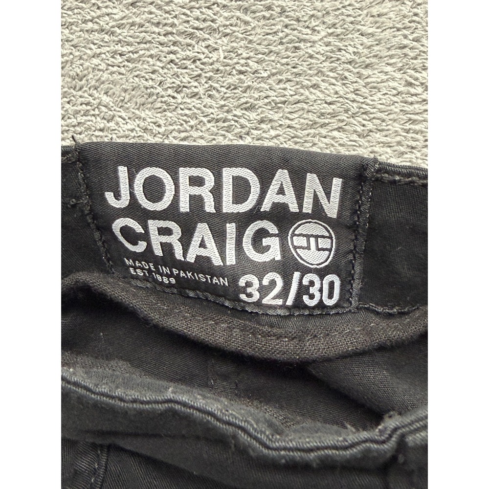 Jordan Craig Pants Mens Measured 34x30 Black Cargo Slim Stretch Canvas - Picture 5 of 7